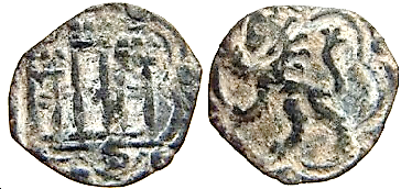 Tipo 1. Blanca de vellón de Castillo y León en orla polilobulada - Imagen 102