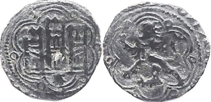 Tipo 1. Blanca de vellón de Castillo y León en orla polilobulada - Imagen 104