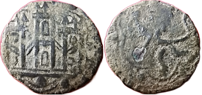 Tipo 1. Blanca de vellón de Castillo y León en orla polilobulada - Imagen 105