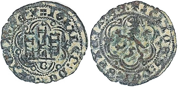 Tipo 1. Blanca de vellón de Castillo y León en orla polilobulada - Imagen 11