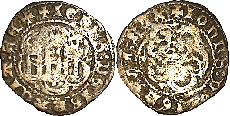 Tipo 1. Blanca de vellón de Castillo y León en orla polilobulada - Imagen 15