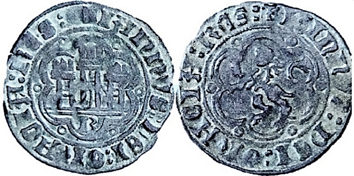 Tipo 1. Blanca de vellón de Castillo y León en orla polilobulada - Imagen 16