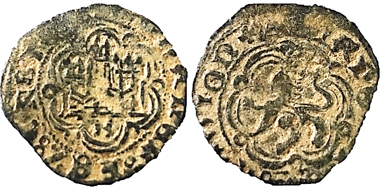 Tipo 1. Blanca de vellón de Castillo y León en orla polilobulada - Imagen 18