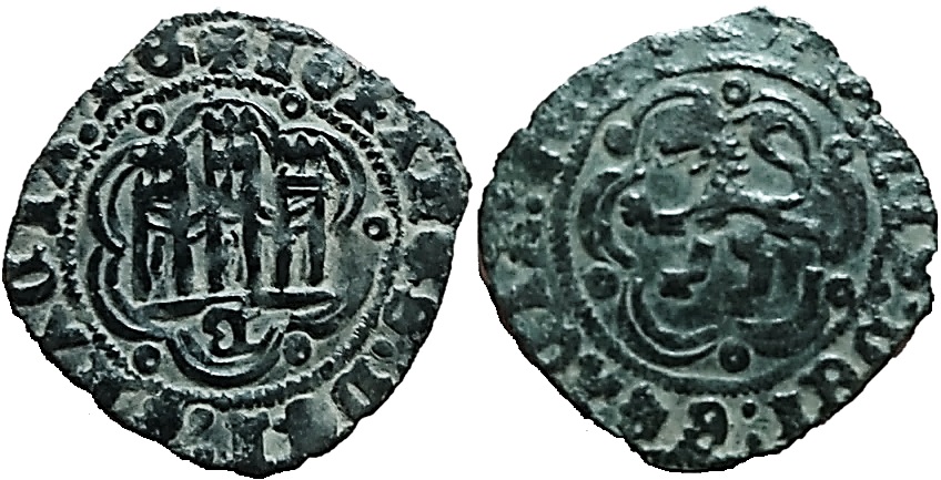 Tipo 1. Blanca de vellón de Castillo y León en orla polilobulada - Imagen 20