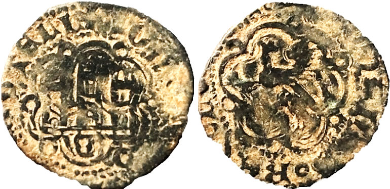 Tipo 1. Blanca de vellón de Castillo y León en orla polilobulada - Imagen 22