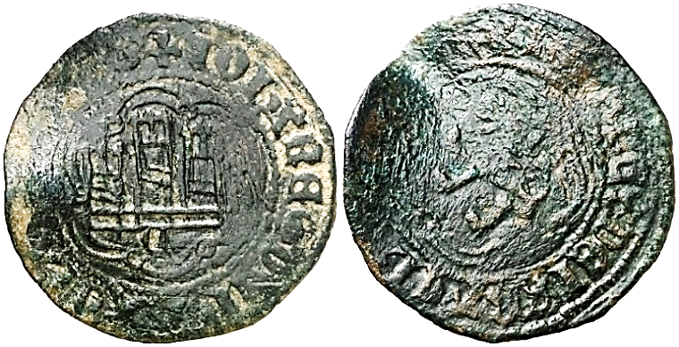 Tipo 1. Blanca de vellón de Castillo y León en orla polilobulada - Imagen 24