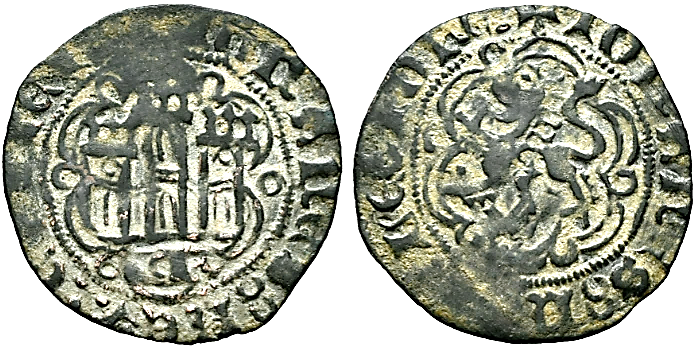 Tipo 1. Blanca de vellón de Castillo y León en orla polilobulada - Imagen 26