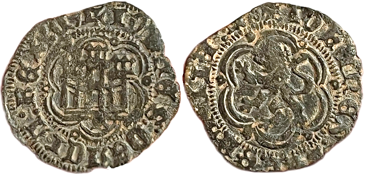 Tipo 1. Blanca de vellón de Castillo y León en orla polilobulada - Imagen 28