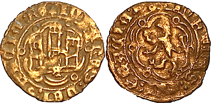 Tipo 1. Blanca de vellón de Castillo y León en orla polilobulada - Imagen 3