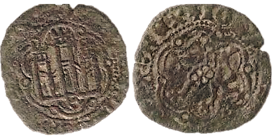 Tipo 1. Blanca de vellón de Castillo y León en orla polilobulada - Imagen 30