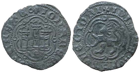 Tipo 1. Blanca de vellón de Castillo y León en orla polilobulada - Imagen 38