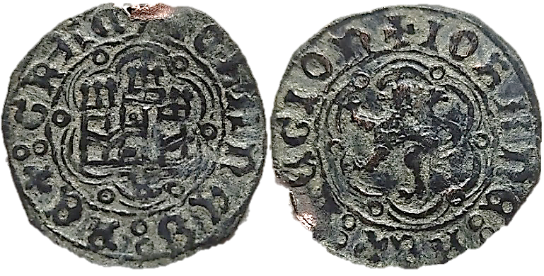 Tipo 1. Blanca de vellón de Castillo y León en orla polilobulada - Imagen 39