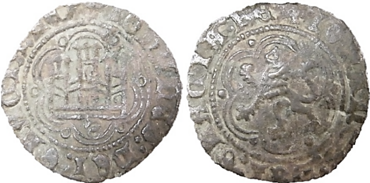 Tipo 1. Blanca de vellón de Castillo y León en orla polilobulada - Imagen 40