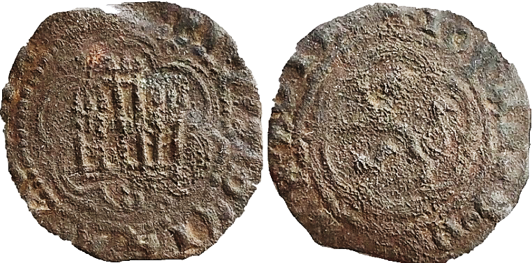 Tipo 1. Blanca de vellón de Castillo y León en orla polilobulada - Imagen 46