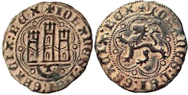 Tipo 1. Blanca de vellón de Castillo y León en orla polilobulada - Imagen 47