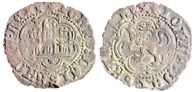 Tipo 1. Blanca de vellón de Castillo y León en orla polilobulada - Imagen 49