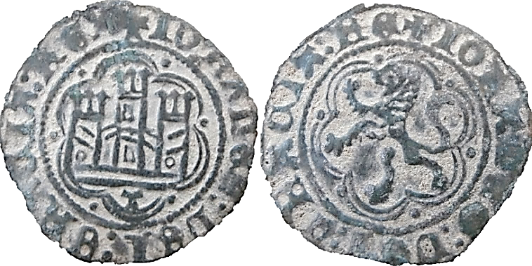 Tipo 1. Blanca de vellón de Castillo y León en orla polilobulada - Imagen 50