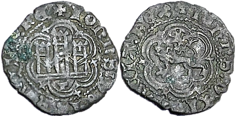 Tipo 1. Blanca de vellón de Castillo y León en orla polilobulada - Imagen 51