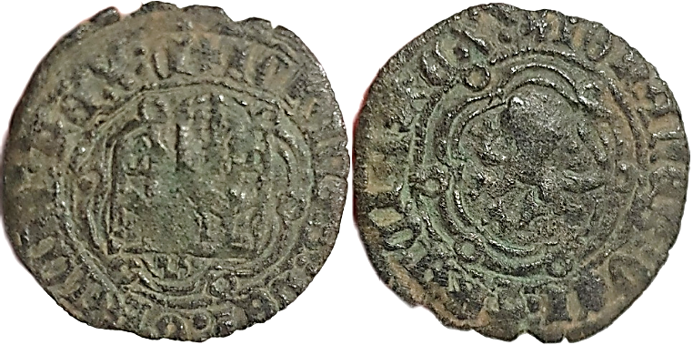 Tipo 1. Blanca de vellón de Castillo y León en orla polilobulada - Imagen 52