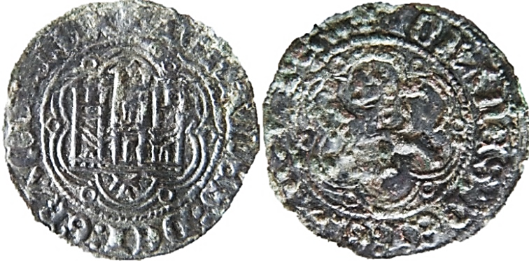 Tipo 1. Blanca de vellón de Castillo y León en orla polilobulada - Imagen 54