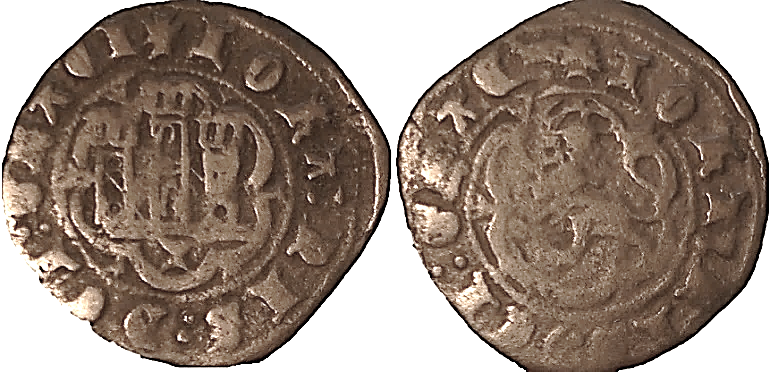 Tipo 1. Blanca de vellón de Castillo y León en orla polilobulada - Imagen 58