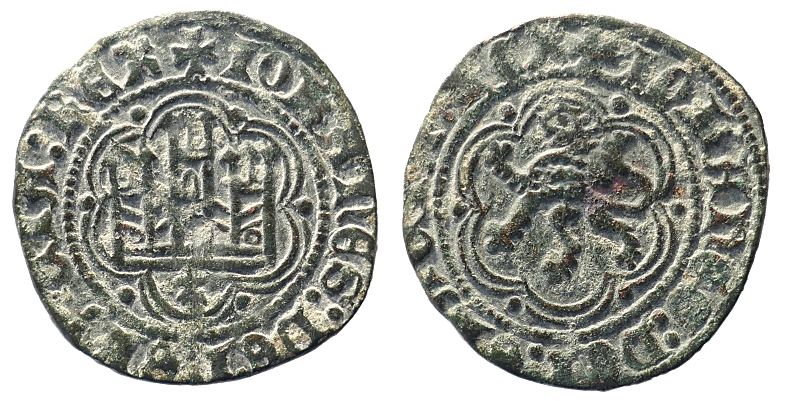 Tipo 1. Blanca de vellón de Castillo y León en orla polilobulada - Imagen 60