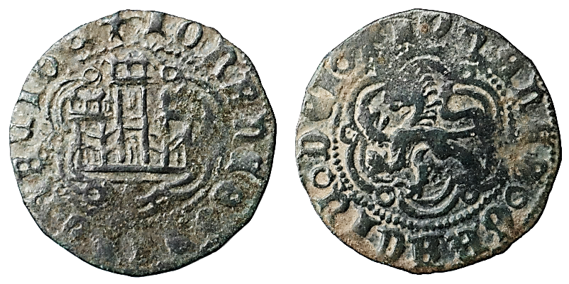 Tipo 1. Blanca de vellón de Castillo y León en orla polilobulada - Imagen 66