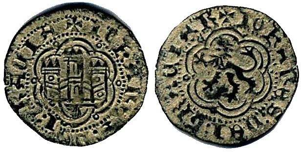 Tipo 1. Blanca de vellón de Castillo y León en orla polilobulada - Imagen 67