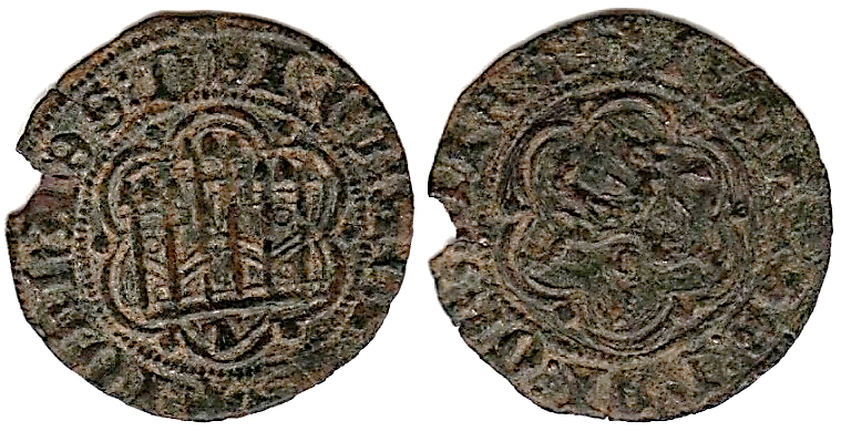 Tipo 1. Blanca de vellón de Castillo y León en orla polilobulada - Imagen 70