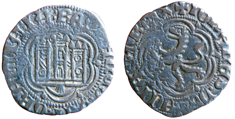 Tipo 1. Blanca de vellón de Castillo y León en orla polilobulada - Imagen 71