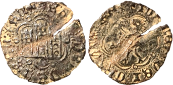 Tipo 1. Blanca de vellón de Castillo y León en orla polilobulada - Imagen 74