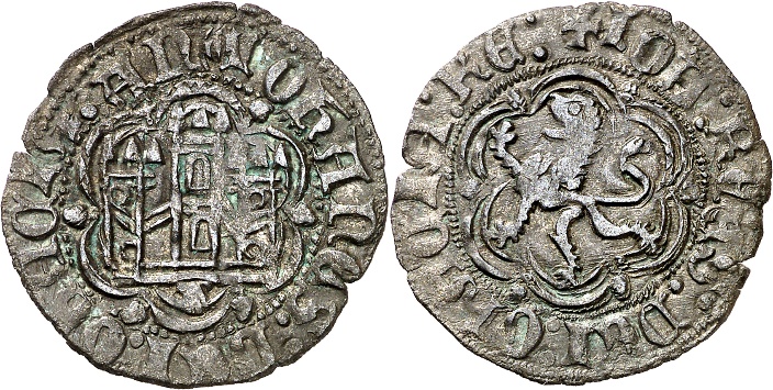 Tipo 1. Blanca de vellón de Castillo y León en orla polilobulada - Imagen 76