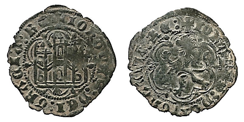 Tipo 1. Blanca de vellón de Castillo y León en orla polilobulada - Imagen 78