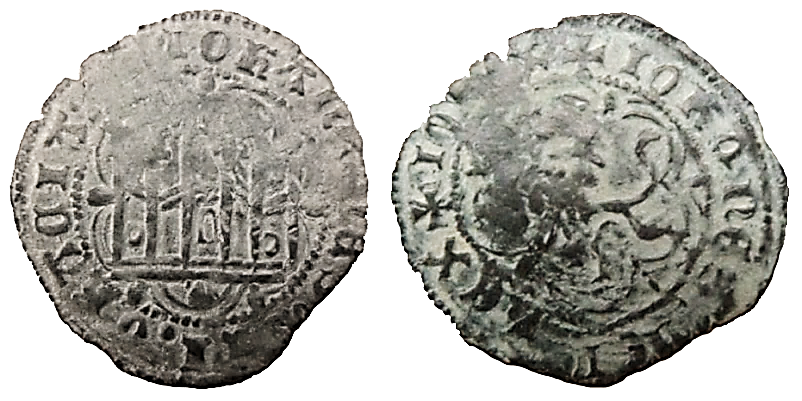 Tipo 1. Blanca de vellón de Castillo y León en orla polilobulada - Imagen 80