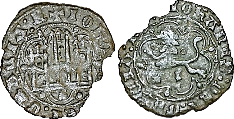 Tipo 1. Blanca de vellón de Castillo y León en orla polilobulada - Imagen 82