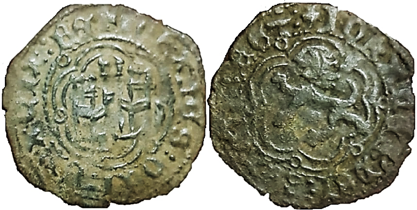 Tipo 1. Blanca de vellón de Castillo y León en orla polilobulada - Imagen 85