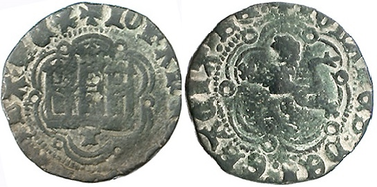 Tipo 1. Blanca de vellón de Castillo y León en orla polilobulada - Imagen 89