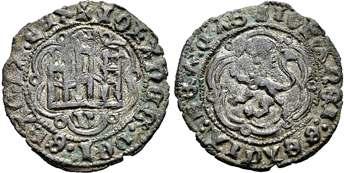 Tipo 1. Blanca de vellón de Castillo y León en orla polilobulada - Imagen 9