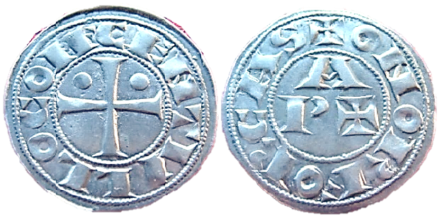 Tipo 1, de Bearn. Dinero del Vizconde Céntulo V de Bearn, utilizado en el reino de Aragón - Imagen 1