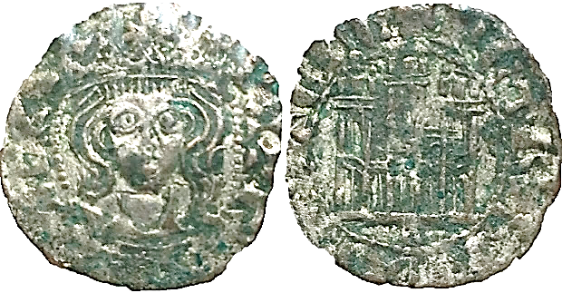 Tipo 1. Dinero Coronado de frente homenaje a su padre, Alfonso XI - Imagen 14