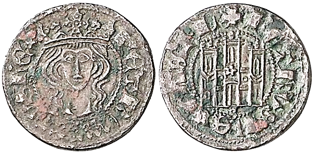 Tipo 1. Dinero Coronado de frente homenaje a su padre, Alfonso XI - Imagen 22