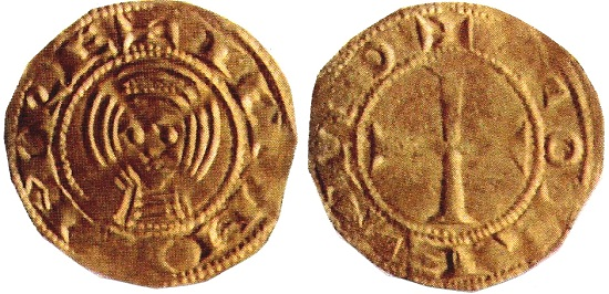 Tipo 1. Dinero de Busto toledano de frente - Imagen 1