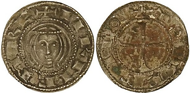 Tipo 1. Dinero de Busto toledano de frente - Imagen 37