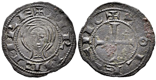 Tipo 1. Dinero de Busto toledano de frente - Imagen 4