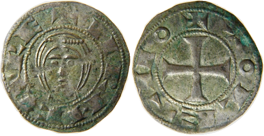 Tipo 1. Dinero de Busto toledano de frente - Imagen 5