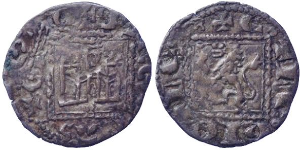 Tipo 1. Dinero Novén del Rey Alfonso de Castilla y León - Imagen 10