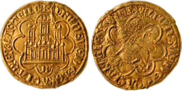 Tipo 10. Cuarto de Maravedí Alfonsí de Oro - Imagen 1