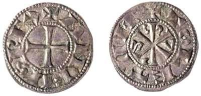 Tipo 10. Dinero de Crismón del taller de Toledo con lema “Toletvm” - Imagen 1