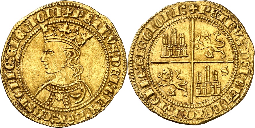 Tipo 10. Dobla de oro con el busto del Rey Pedro I de a 35 maravedís - Imagen 11