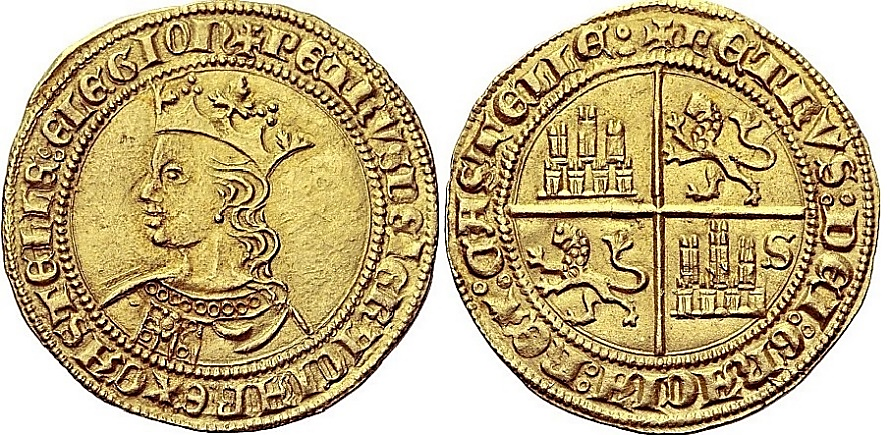 Tipo 10. Dobla de oro con el busto del Rey Pedro I de a 35 maravedís - Imagen 19